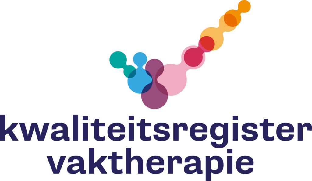 Dit is het logo van het kwaliteitsregister vaktherapie